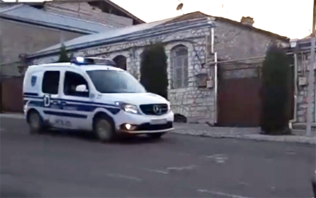Azərbaycan polisi Xankəndidə - Video