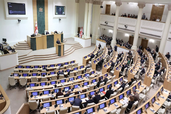 Gürcüstan Parlamenti etirazlara yol açan qanuna səs verdi